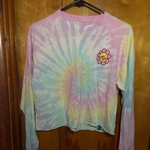 Jac Vanek long sleeve tie dye tee size medium